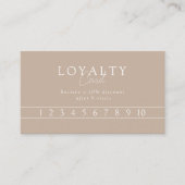 Brown & White Minimal Elegant, Salon QR Code Visitenkarte (Vorderseite)