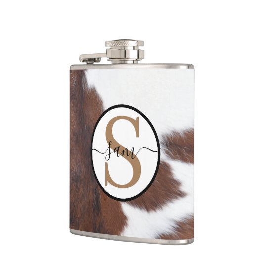 Brown White Monogram Flash Drive Flachmann (Links)