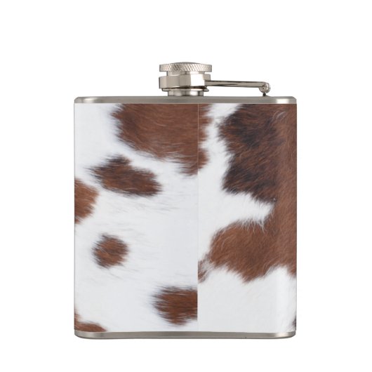 Brown White Monogram Flash Drive Flachmann (Rückseite)