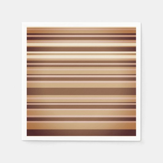 Brown & White Paper Napkins Serviette (Vorderseite)