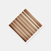 Brown & White Paper Napkins Serviette (Ecke)