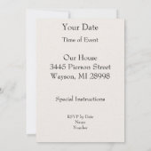 Brown white Party Katzen Schnee Einladung (Rückseite)