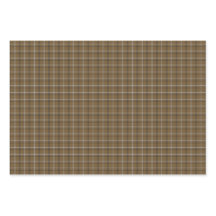 Brown White Plaid Classic Pattern Rustic