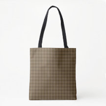 Brown White Plaid Classic Pattern Rustic