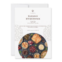 Brown White Ramadan Iftar Abendessen