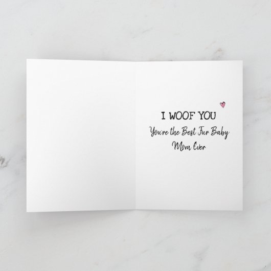 Brown & white Springer Spanischer Hund Valentinsta Karte (Innenseite)