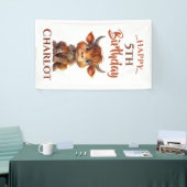 Brown White Sweet Funny Cow Banner (Messeveranstaltung)