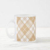 Brown White Tartan Muster yxm0uat9 Mattglastasse (Links)
