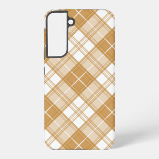 Brown White Tartan Muster yxm0uat9 Samsung Galaxy Hülle