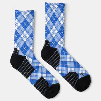 Brown White Tartan Muster yxm0uat9 Socken