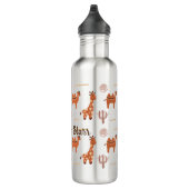 Brown White Toy Animal Cactus Camel Llama Edelstahlflasche (Rechts)