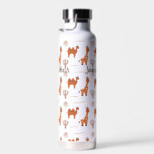 Brown White Toy Animal Cactus Camel Llama Trinkflasche (Rechts)