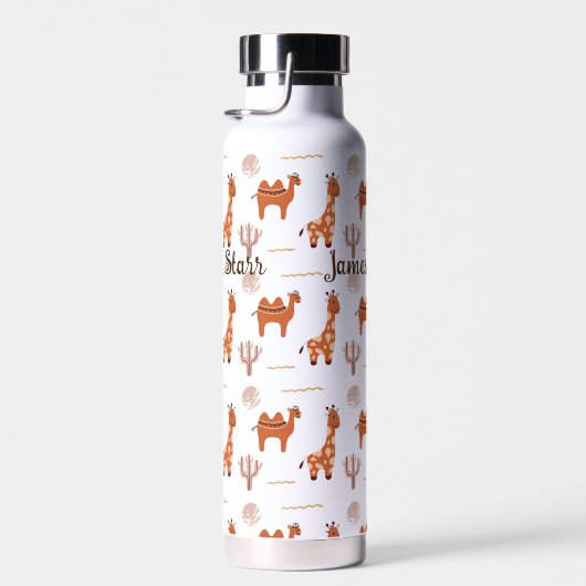 Brown White Toy Animal Cactus Camel Llama Trinkflasche (Rechts)