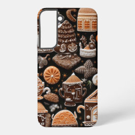 BROWN & WHITE URLAUB GINGERBREAD COOKIE ANGEBEN SAMSUNG GALAXY HÜLLE