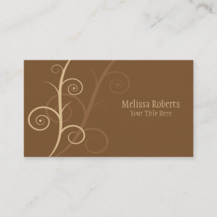 Brown Wirbel Business Card Visitenkarte