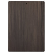 Brown Wood Klemmbrett (Rückseite)