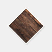 Brown Wood Paper Napkins Serviette (Ecke)