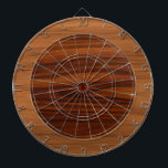 Brown wood texture circles dartscheibe<br><div class="desc">Brown and dark brown wood texture print circle. Minimalistic design.</div>