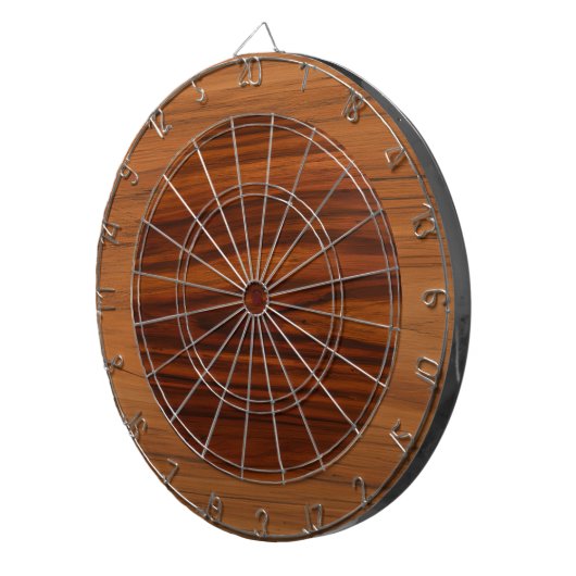 Brown wood texture circles dartscheibe (Vorderseite rechts)