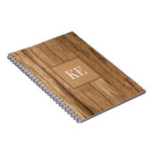 Brown Wood Texture Foto Notizblock (Rechte Seite)