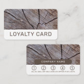 Brown Wood Treuekarte (Vorne/Hinten)