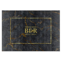 Brown Wood Wedding Monogram Typografy Design