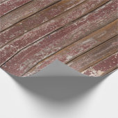 Brown Wood Wrapping Paper Geschenkpapier (Ecke)