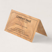 Brown Wooden Knot Visitenkarten (Rückseite)