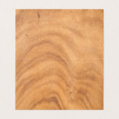 Brown Wooden Knot Visitenkarten (Innenseite Aufgefaltet)