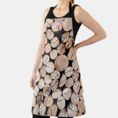 Brown wooden log lot schürze (InSitu)