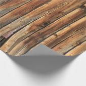 Brown wooden surface geschenkpapier (Ecke)