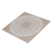 Brown Wool Tristyns Mandala Fliese (Seite)