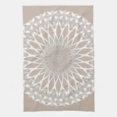 Brown Wool Tristyns Mandala Geschirrtuch (Vertikal)