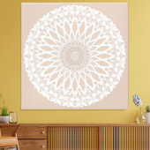 Brown Wool Tristyns Mandala Leinwanddruck (Insitu (Wohnzimmer))