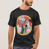 Brown Wool Trouser Man und sein Hund Cartoon T-Shirt (Vorderseite)