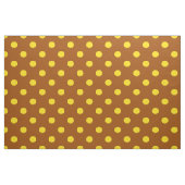 Brown Yellow Polka Dots Textil Stoff (Fat Quarter (45,7 x 55,9 cm))