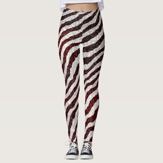 Brown Zebra Leggings (Vorderseite)