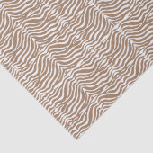 Brown Zebra Pattern Seidenpapier (Detail)