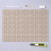 Brown Zebra Pattern Seidenpapier (Handwerk)