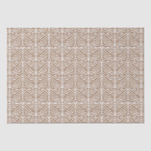 Brown Zebra Pattern Seidenpapier