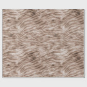 Brown Zebra Print Geschenkpapier (Flach)