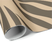 Brown Zebra Print Geschenkpapier (Rolleneckpunkt)