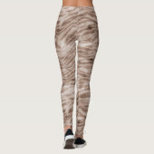 Brown Zebra Print Leggings (Rückseite)