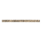 Brown Zebra Print Satin Ribbon Satinband (Vorderseite)