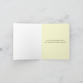 Brown Zebra Print / Yellow Baby Carriage Danke (Innenseite)