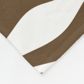Brown Zebra Skin Print Fleecedecke (Ecke)