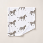 Brown Zebras   Badhandtuch Set (Waschlappen)