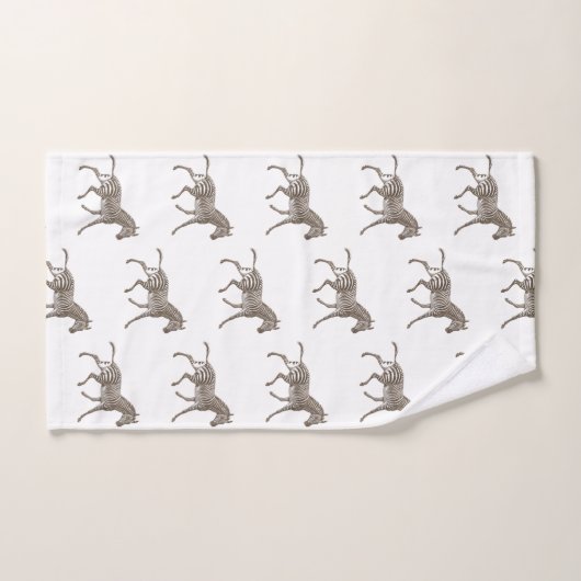 Brown Zebras   Badhandtuch Set (Handtuch)