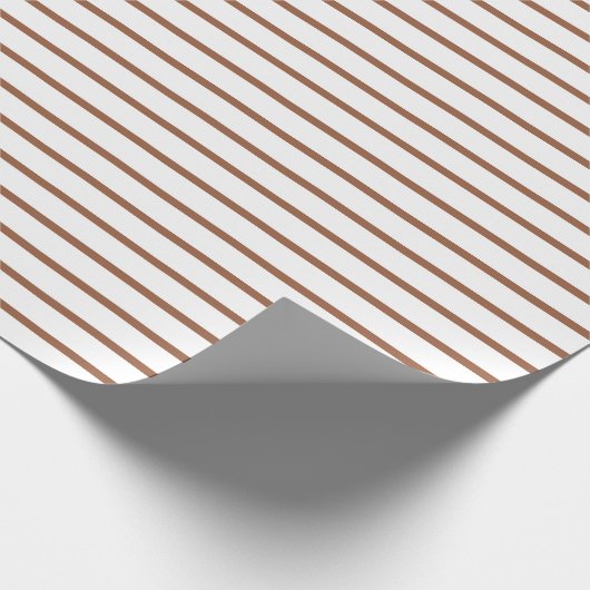 Brown zeichnet Weiß Geschenkpapier (Ecke)