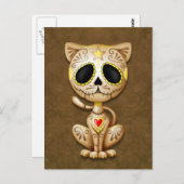Brown Zombie Sugar Kitten Postkarte (Vorne/Hinten)